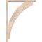 Ekena Millwork Thorton Block Smooth Bracket w/ Offset Brace, Douglas Fir, 3 1/2"W x 28"D x 40"H BKT0402X28X40THR05SDF - alternate 4